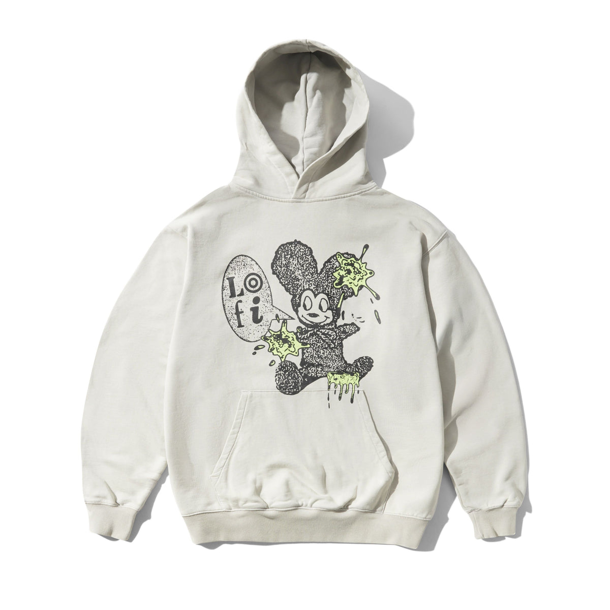 Messy Pullover Hood, Cement