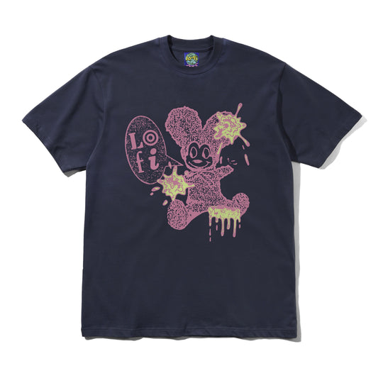 Messy Tee, Washed Navy