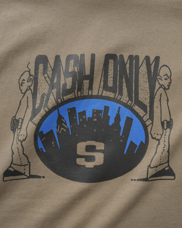 Cash Only Metro Tee, Stone