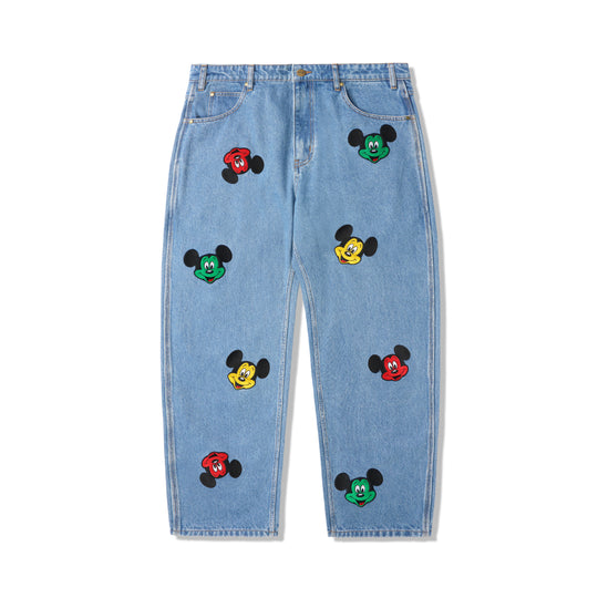 Mickey Denim Jeans, Washed Indigo