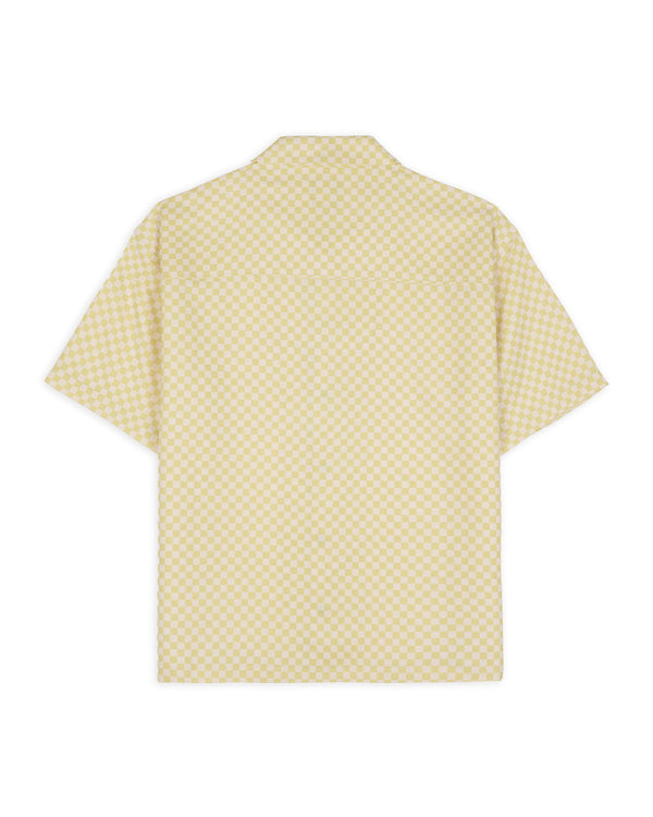 Brain Dead Micro Check S/S Snap Shirt, Key Lime