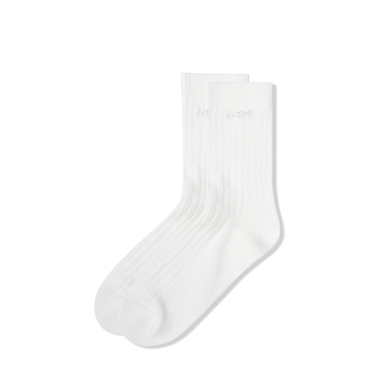Mid-Cut Socks, White
