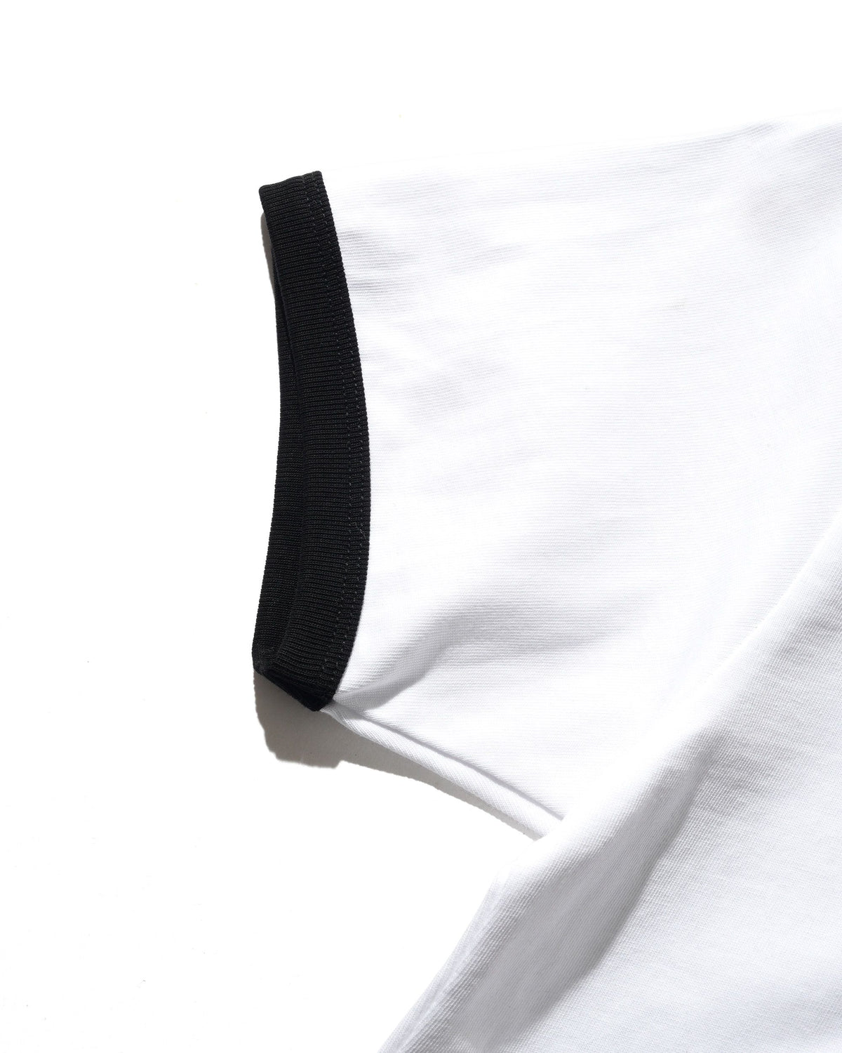 Mim Baby Ringer Tee, White / Black