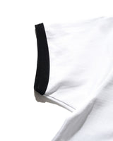 Mim Baby Ringer Tee, White / Black