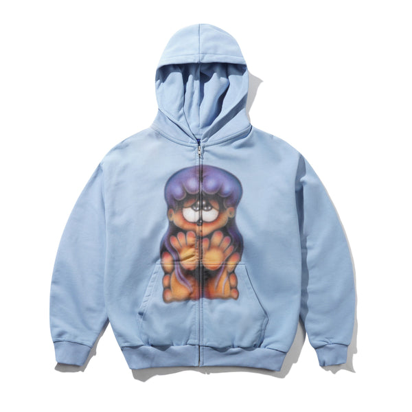 Lo-Fi Mim Zip-Thru Hood, Ocean