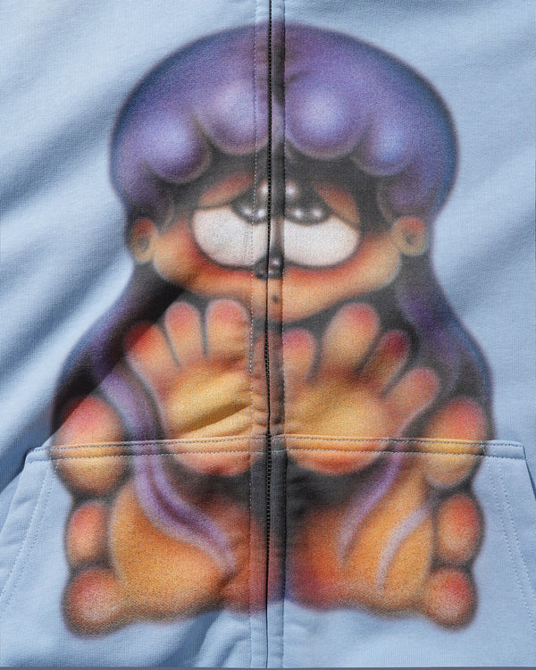 Lo-Fi Mim Zip-Thru Hood, Ocean
