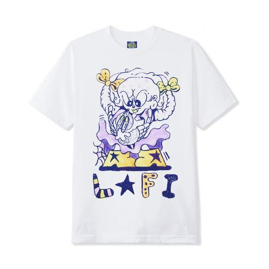 Mimi Airbrushed Print Tee, White
