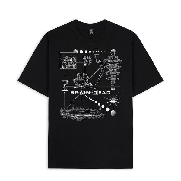 Brain Dead Mind Puzzle Tee, Black