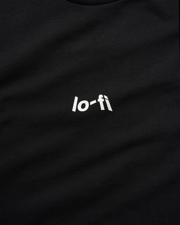 Lo-Fi Mini Logo Tee, Black
