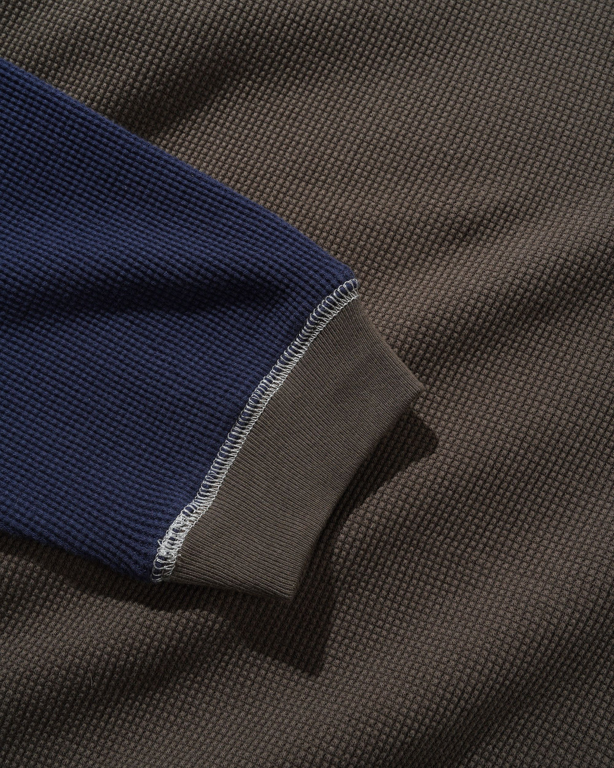 Mix Waffle L/S Shirt, Navy