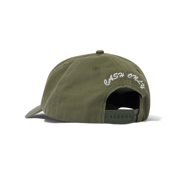 Cash Only Mobster 6 Panel Cap, Army