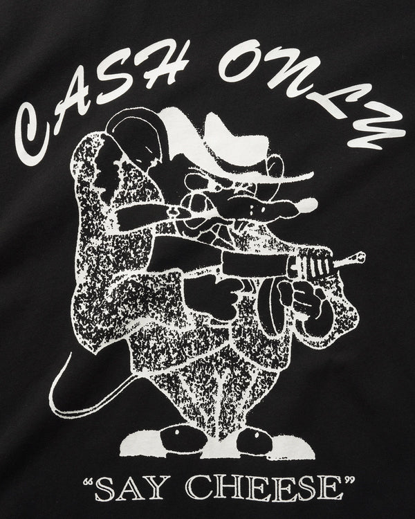 Cash Only Mobster Tee, Black