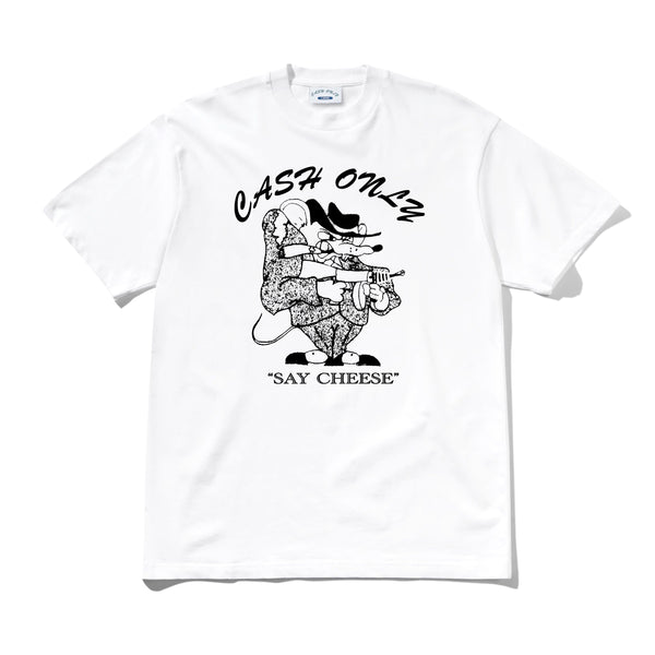 Cash Only Mobster Tee, White