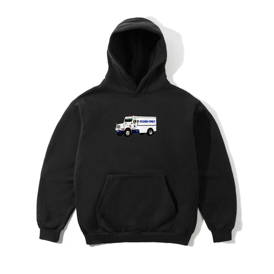 Money Truck Pullover Hood, Black