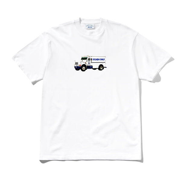 Cash Only Money Truck Tee, White