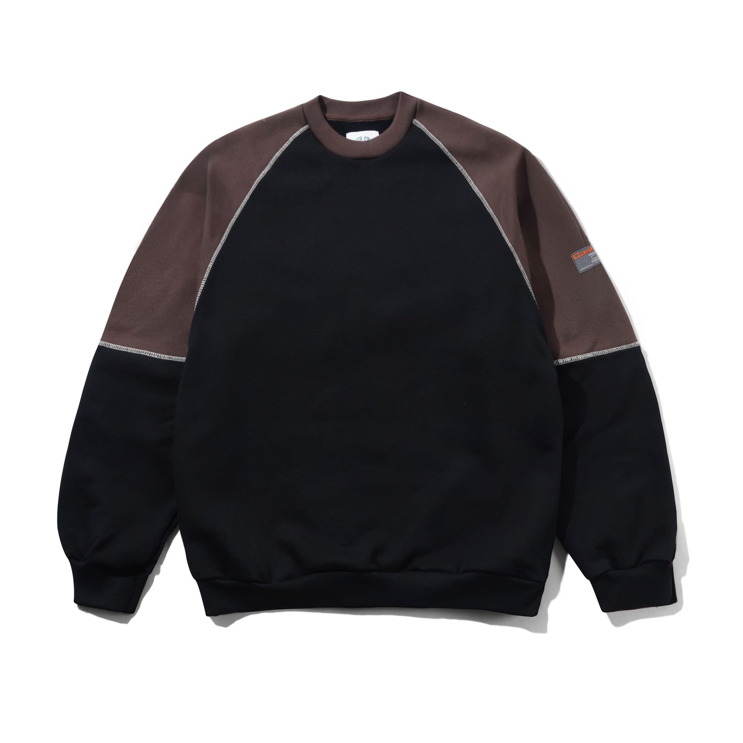 Motion Panel Crewneck, Black / Dark Brown