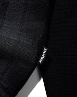 Mustang Zip-Thru Knit Sweater, Black