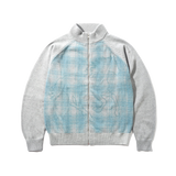 Mustang Zip-Thru Knit Sweater, Grey