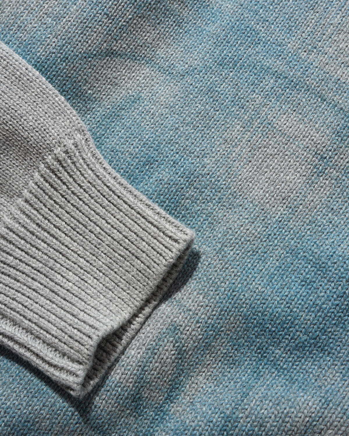 Mustang Zip-Thru Knit Sweater, Grey