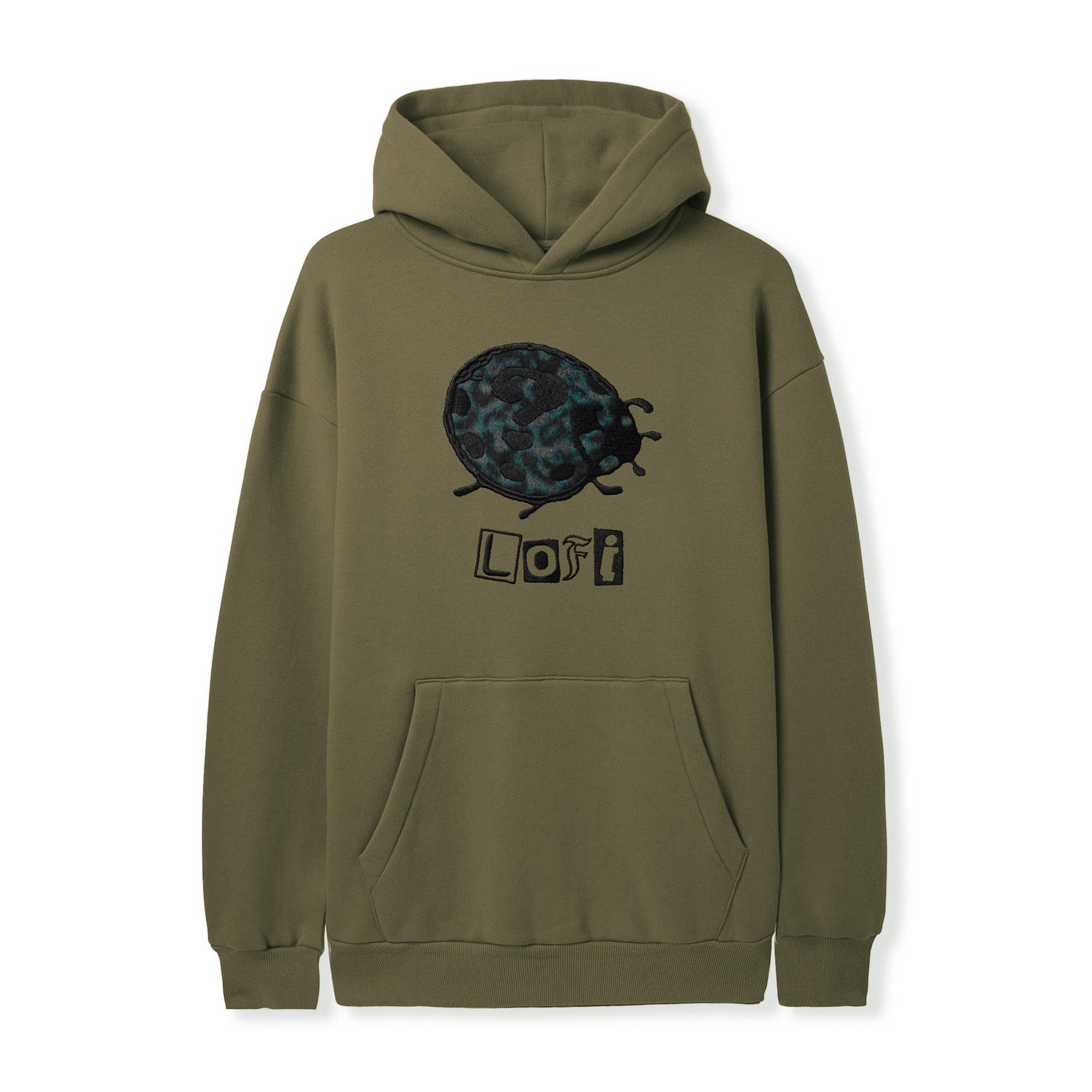 Mystery Bug Pullover Hood, Army