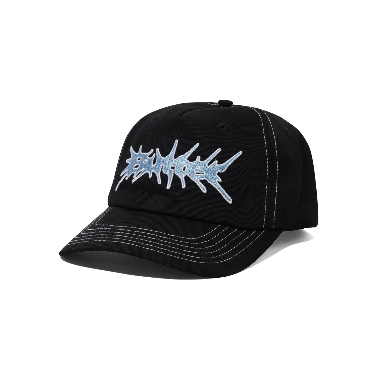 Nail 5 Panel Cap, Black