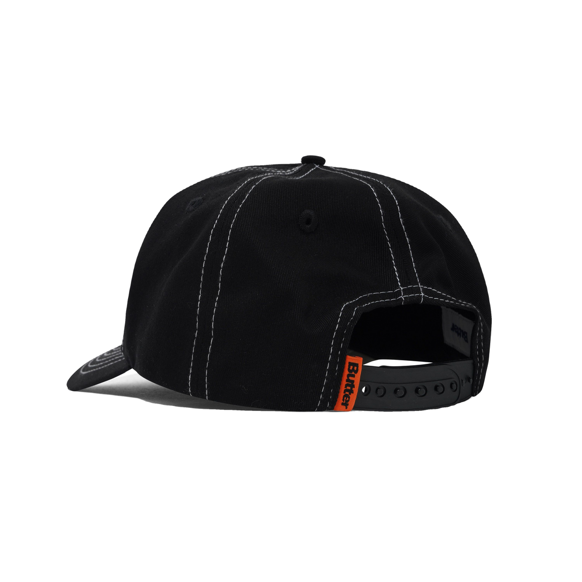 Nail 5 Panel Cap, Black