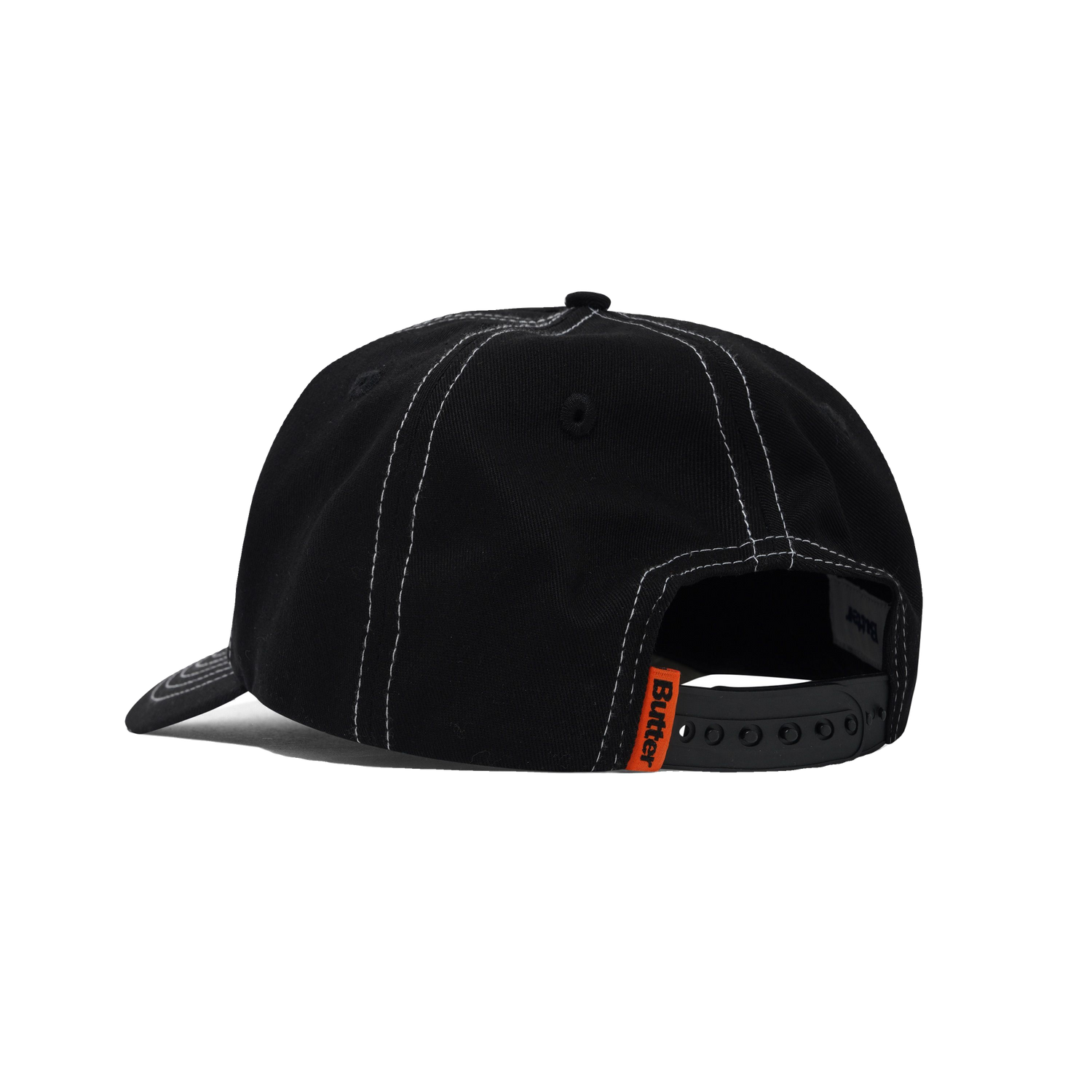 Nail 5 Panel Cap, Black