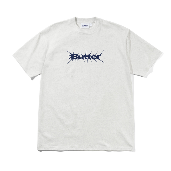 Butter Goods Nail Logo Tee, Ash