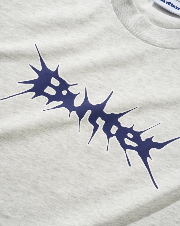 Butter Goods Nail Logo Tee, Ash