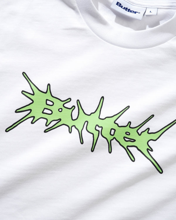 Butter Goods Nail Logo Tee, White