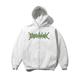 Nail Logo Zip-Thru Hood, Ash