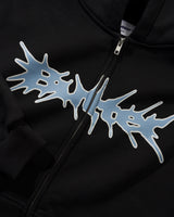 Nail Logo Zip-Thru Hood, Black