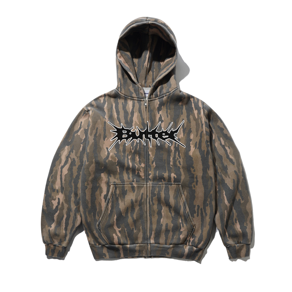 Nail Logo Zip-Thru Hood, Frog Camo