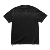 Nail Shoulder Print Tee, Black