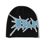 Nail Skully Beanie, Black