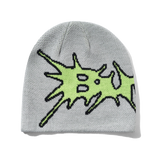 Nail Skully Beanie, Grey