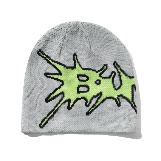 Nail Skully Beanie, Grey