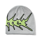 Nail Skully Beanie, Grey