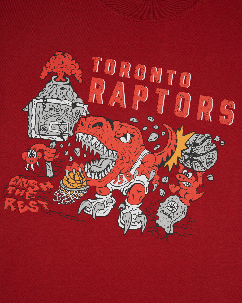 Brain Dead x NBA Toronto Raptors Tee, Red