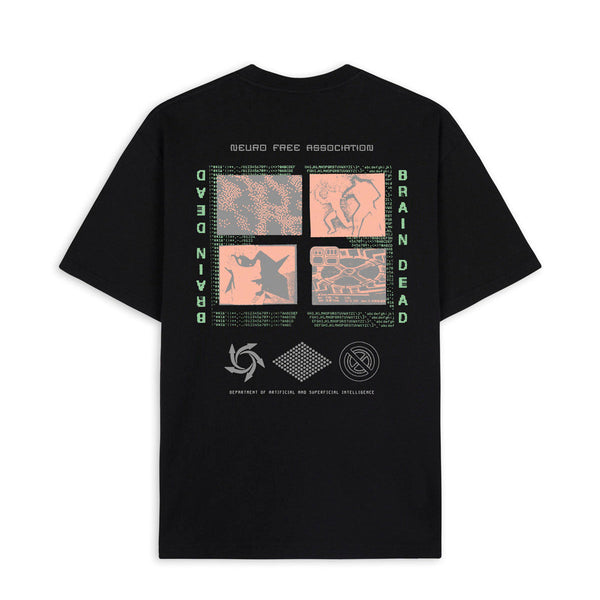Brain Dead Neuro Free Association Tee, Black