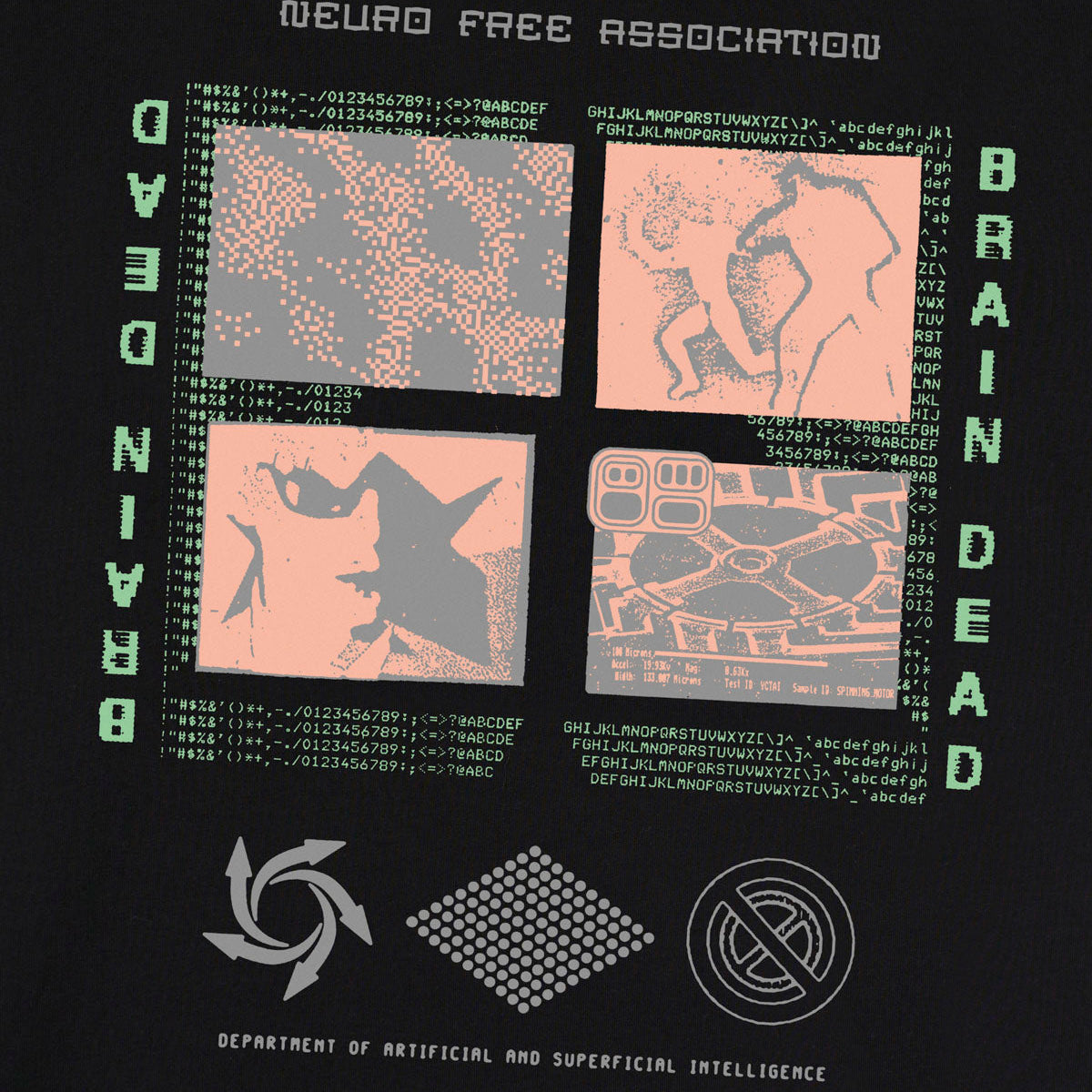 Neuro Free Association Tee, Black