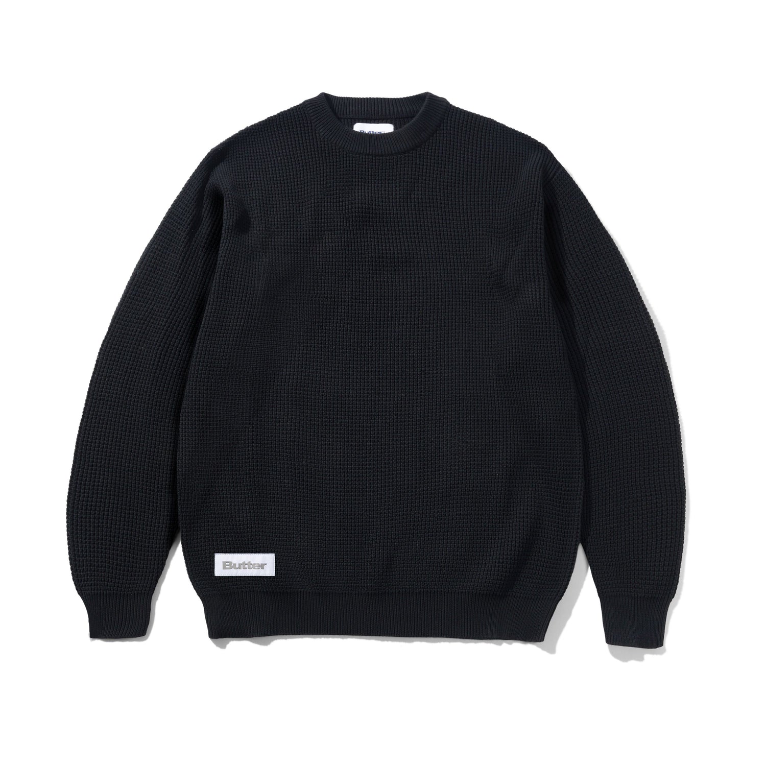 Newcomer Reversible Knit Sweater, Black