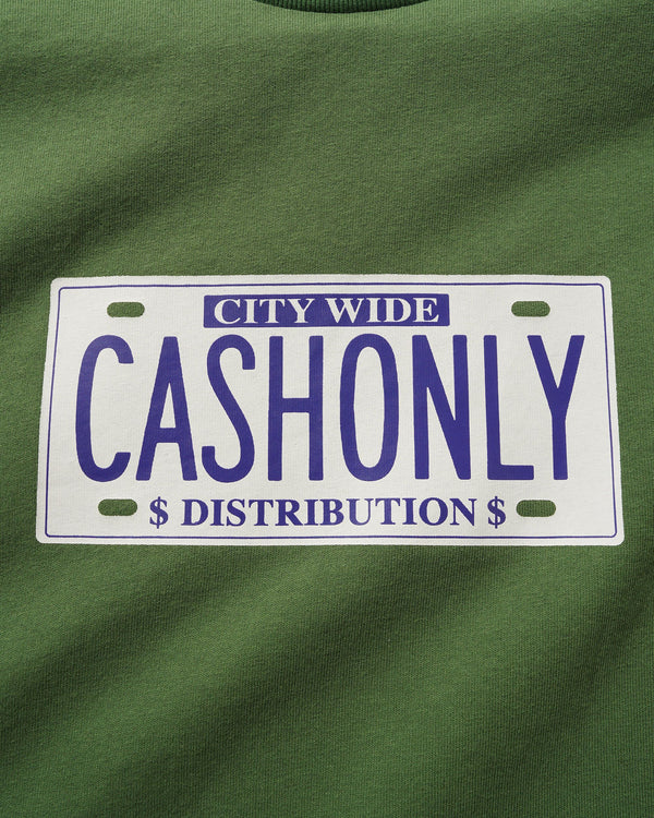 Cash Only License Plate Tee, Canteen