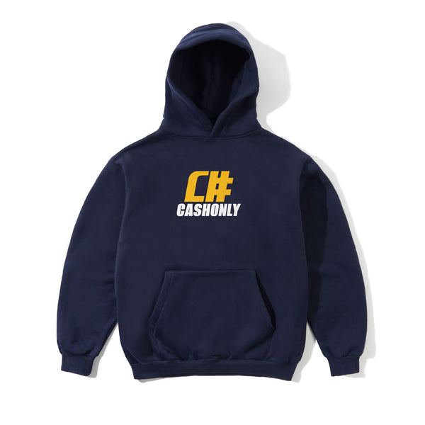 Cash Only Numeric Pullover Hood, Navy