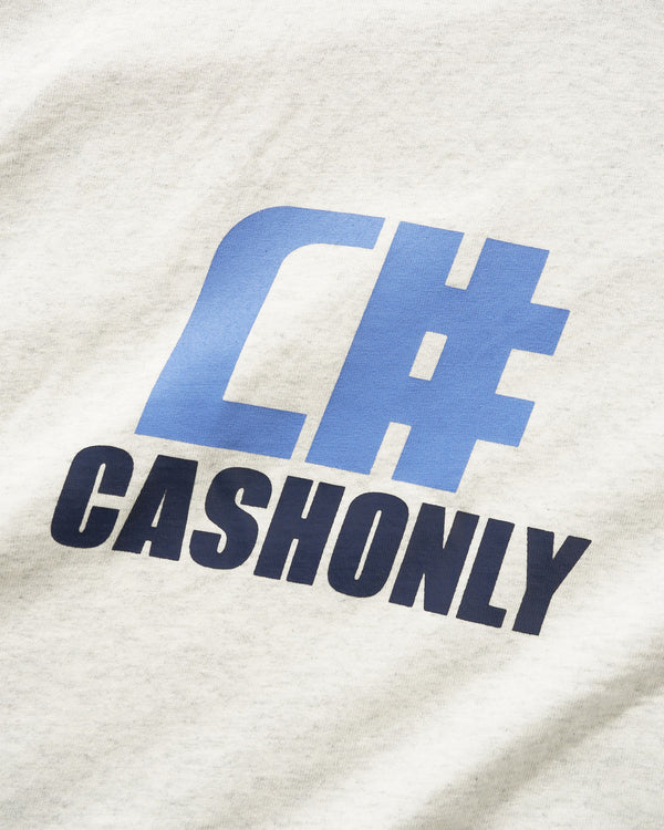 Cash Only Numeric Tee, Ash