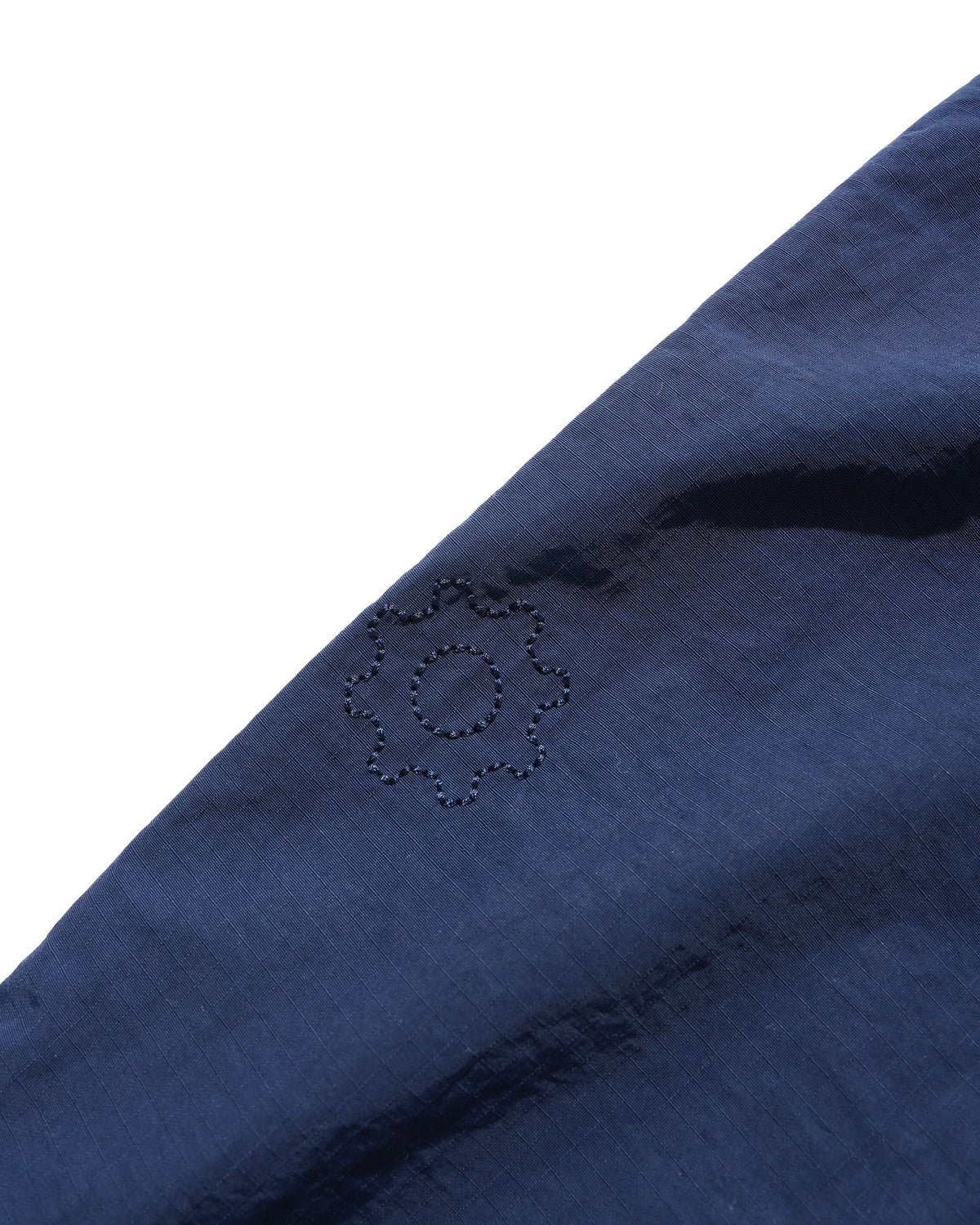 Nylon Ripstop Pleated Shorts, Navy