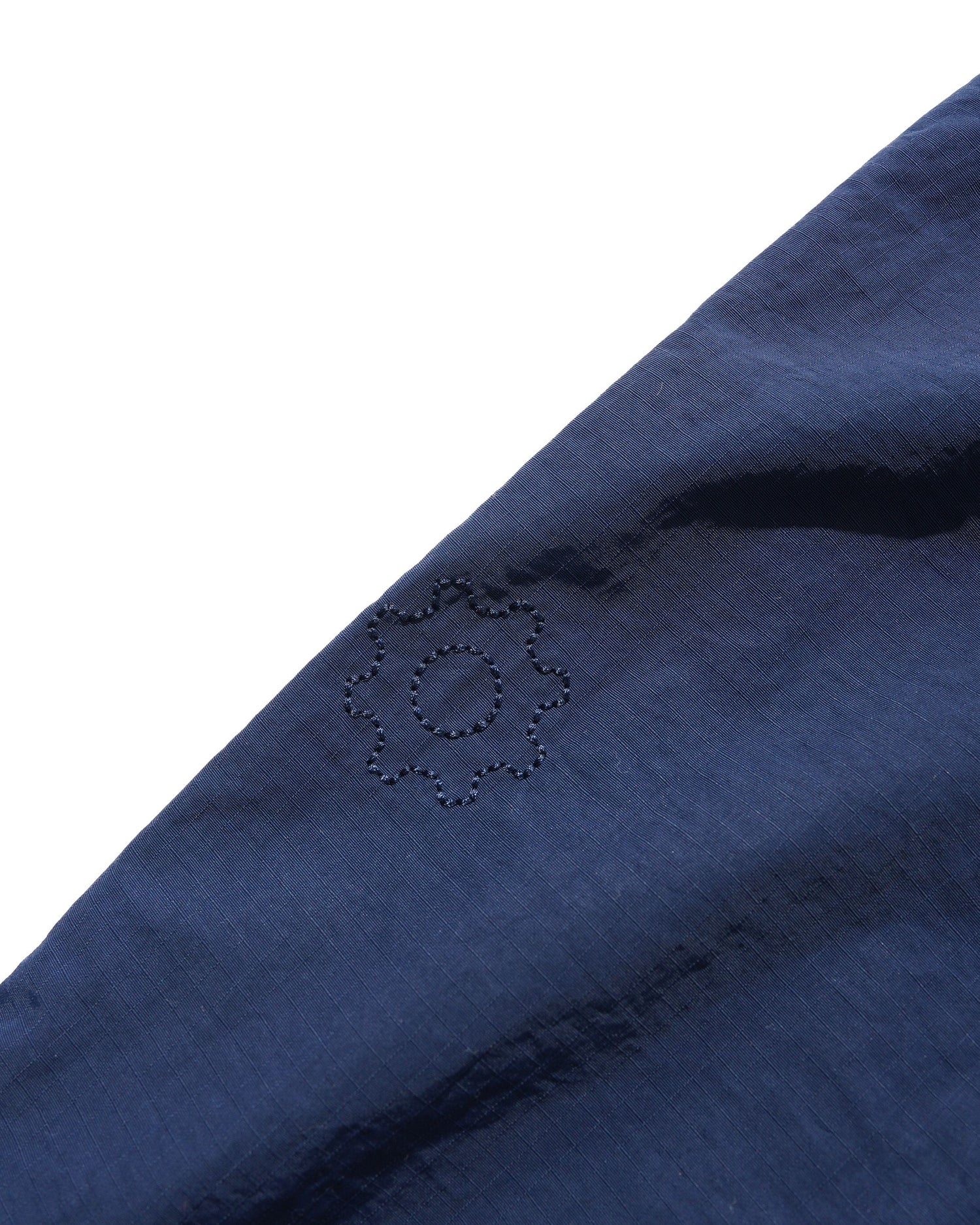 Nylon Ripstop Pleated Shorts, Navy