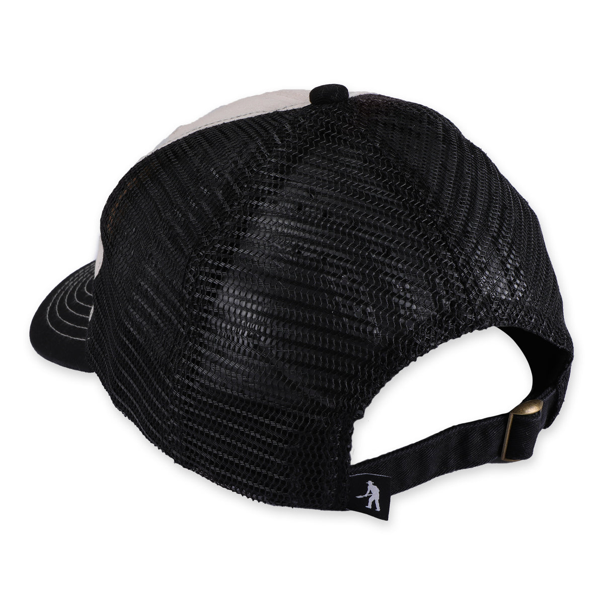 Orchard Leagues Trucker Hat, Black / Off White