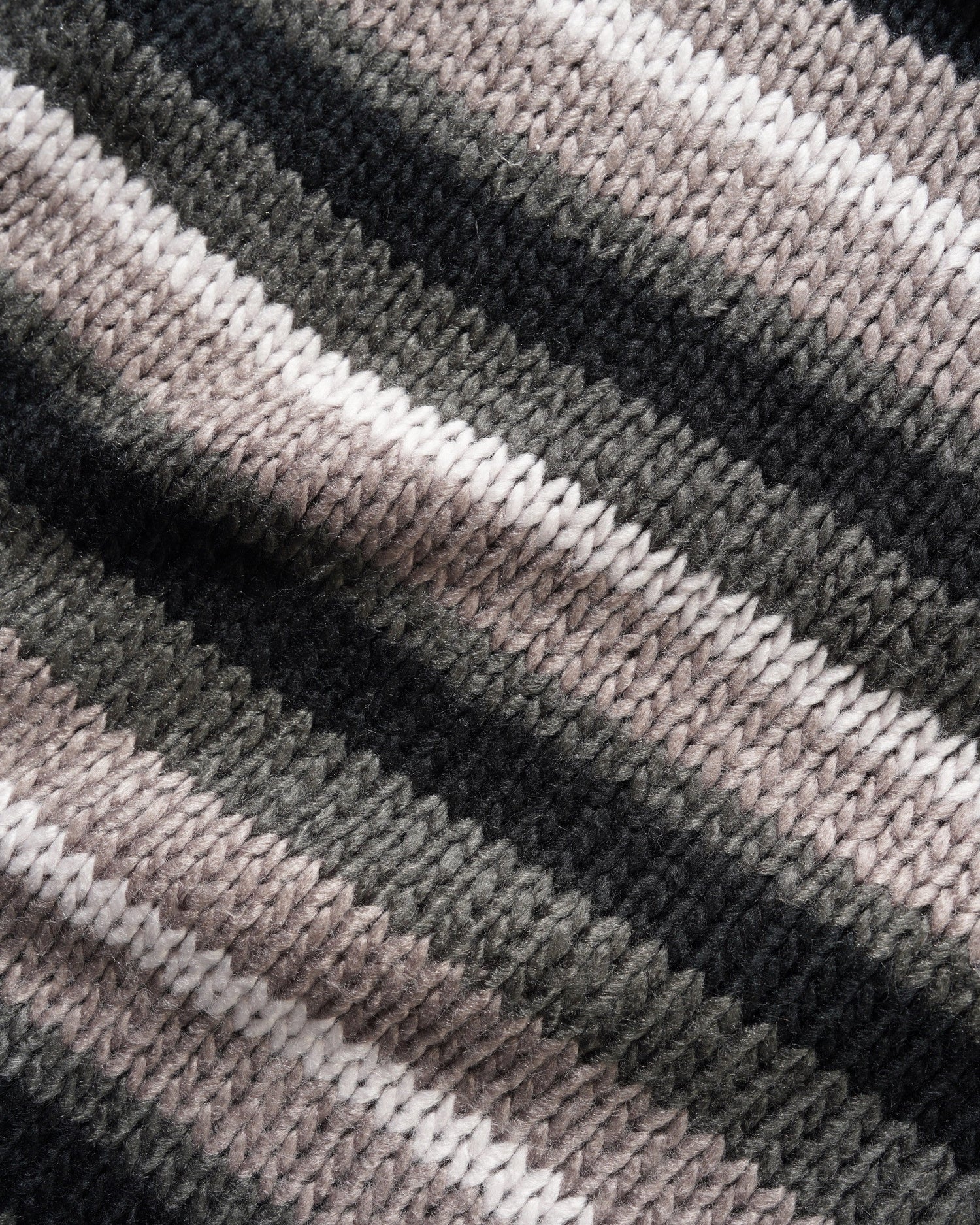 Ombre Stripe Knit Sweater, Black