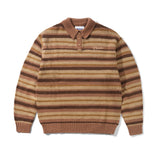 Ombre Stripe Knit Sweater, Chocolate